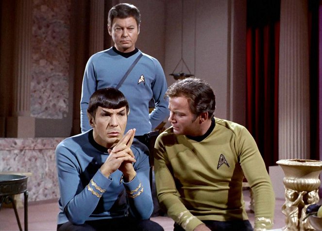 Star Trek - Season 3 - Plato's Stepchildren - Photos - Leonard Nimoy, DeForest Kelley, William Shatner