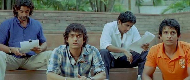 Rang De Basanti - De la película - Kunal Kapoor, Aamir Khan, Siddharth, Sharman Joshi