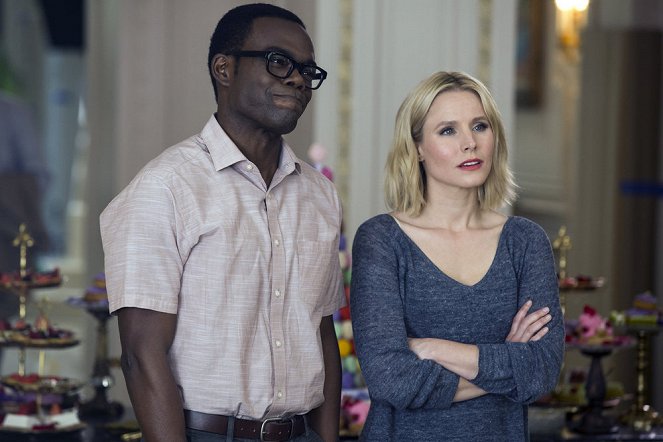 Dobré místo - Věčný jekot - Z filmu - William Jackson Harper, Kristen Bell