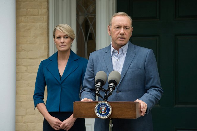 House of Cards - Wahlkampf - Filmfotos - Robin Wright, Kevin Spacey