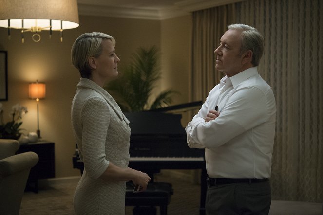 House of Cards - Parteitag - Filmfotos - Robin Wright, Kevin Spacey