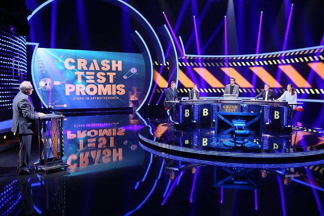 Crash Test Promis - Z filmu - Steffen Hallaschka, Joey Heindle, Daniel Hartwich, Joachim Llambi, Nina Moghaddam