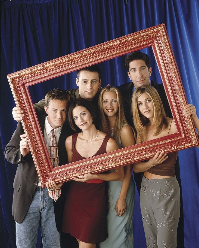 Amigos - Season 4 - Promoción - Matthew Perry, Matt LeBlanc, David Schwimmer, Courteney Cox, Lisa Kudrow, Jennifer Aniston