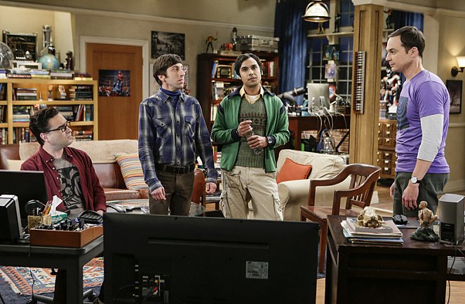 The Big Bang Theory - Die Schweige-Verpflichtung - Filmfotos - Johnny Galecki, Simon Helberg, Kunal Nayyar, Jim Parsons
