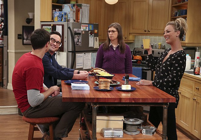 The Big Bang Theory - The Dependence Transcendence - Van film - Johnny Galecki, Mayim Bialik, Kaley Cuoco