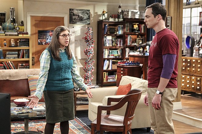 The Big Bang Theory - Die Whirlpool-Kontamination - Filmfotos - Mayim Bialik, Jim Parsons