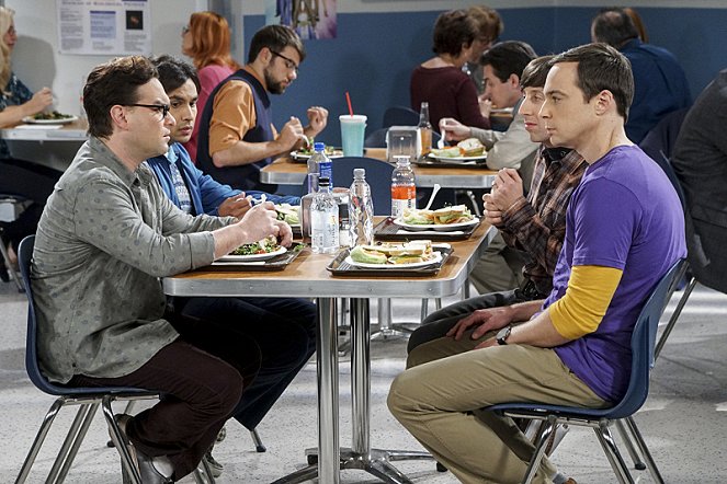 The Big Bang Theory - Die Verzögerungstaktik - Filmfotos - Johnny Galecki, Kunal Nayyar, Simon Helberg, Jim Parsons