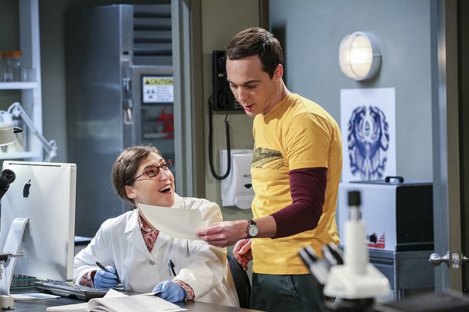 The Big Bang Theory - Der Verführungskünstler - Filmfotos - Mayim Bialik, Jim Parsons