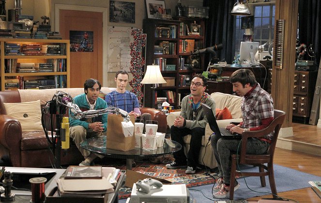 The Big Bang Theory - Season 4 - The Robotic Manipulation - Photos - Kunal Nayyar, Jim Parsons, Johnny Galecki, Simon Helberg