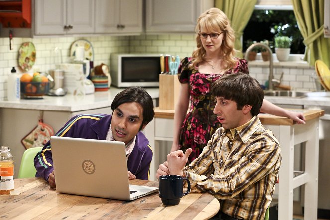 The Big Bang Theory - The Convergence Convergence - Van film - Kunal Nayyar, Melissa Rauch, Simon Helberg