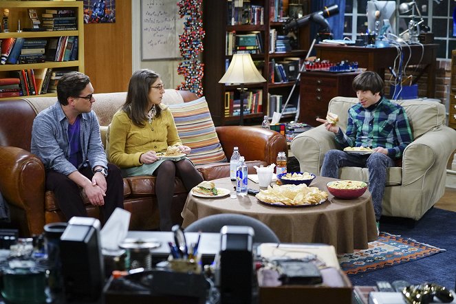 The Big Bang Theory - Season 9 - The Viewing Party Combustion - Photos - Johnny Galecki, Mayim Bialik, Simon Helberg