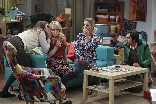 The Big Bang Theory - Zwischen zwei Frauen - Filmfotos - Mayim Bialik, Melissa Rauch, Kaley Cuoco, Kunal Nayyar