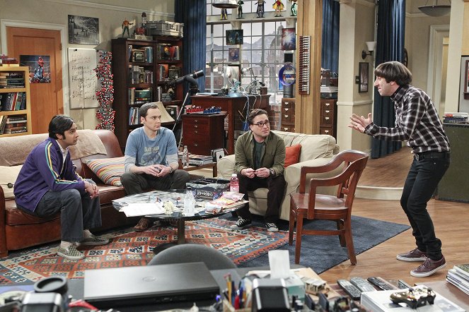 The Big Bang Theory - Die positive Negativreaktion - Filmfotos - Kunal Nayyar, Jim Parsons, Johnny Galecki, Simon Helberg