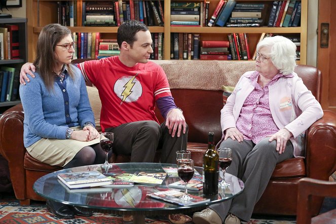 The Big Bang Theory - Season 9 - Der Besuch der alten Dame - Filmfotos - Mayim Bialik, Jim Parsons, June Squibb
