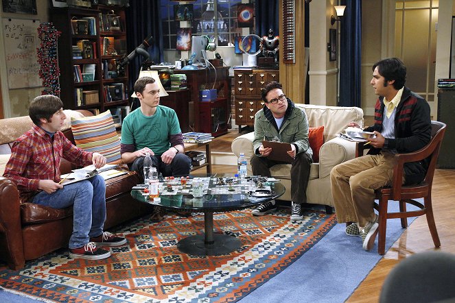 The Big Bang Theory - Such Dir eine Inderin! - Filmfotos - Simon Helberg, Jim Parsons, Johnny Galecki, Kunal Nayyar