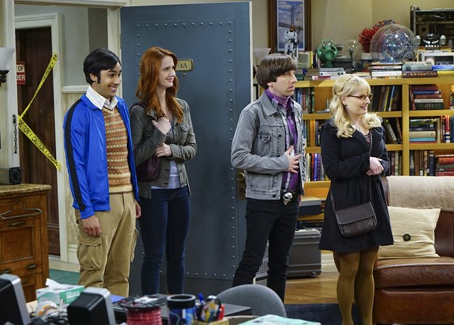 The Big Bang Theory - Karotte in Dessous - Filmfotos - Kunal Nayyar, Laura Spencer, Simon Helberg, Melissa Rauch