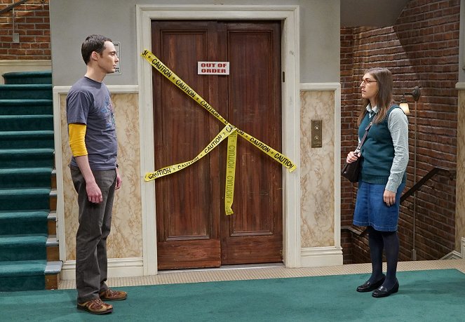 The Big Bang Theory - The Perspiration Implementation - Photos - Jim Parsons, Mayim Bialik