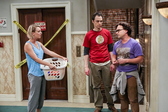 The Big Bang Theory - The Bachelor Party Corrosion - Photos - Kaley Cuoco, Jim Parsons, Johnny Galecki