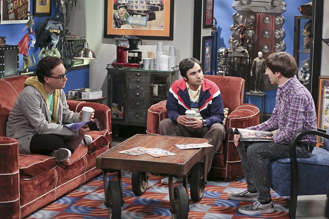 The Big Bang Theory - Season 9 - The Separation Oscillation - Van film - Johnny Galecki, Kunal Nayyar, Simon Helberg