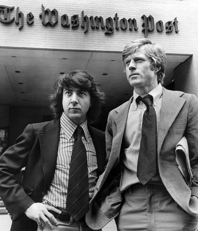 Az elnök emberei - Filmfotók - Dustin Hoffman, Robert Redford