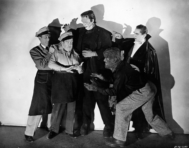 Abbott y Costello contra los fantasmas - Promoción - Bud Abbott, Lou Costello, Glenn Strange, Lon Chaney Jr., Bela Lugosi