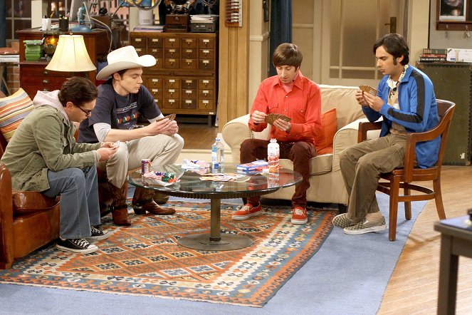 The Big Bang Theory - Die Beziehungsrahmenvereinbarung - Filmfotos - Johnny Galecki, Jim Parsons, Simon Helberg, Kunal Nayyar