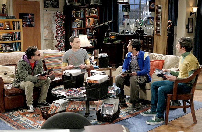 The Big Bang Theory - Der falsche richtige Freund - Filmfotos - Johnny Galecki, Jim Parsons, Kunal Nayyar, Simon Helberg