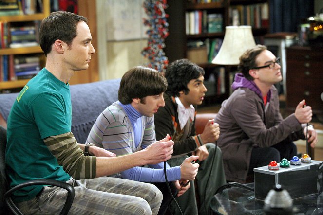 The Big Bang Theory - The Bat Jar Conjecture - Van film - Jim Parsons, Simon Helberg, Kunal Nayyar, Johnny Galecki