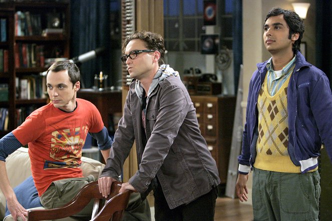 The Big Bang Theory - The Dumpling Paradox - Van film - Jim Parsons, Johnny Galecki, Kunal Nayyar