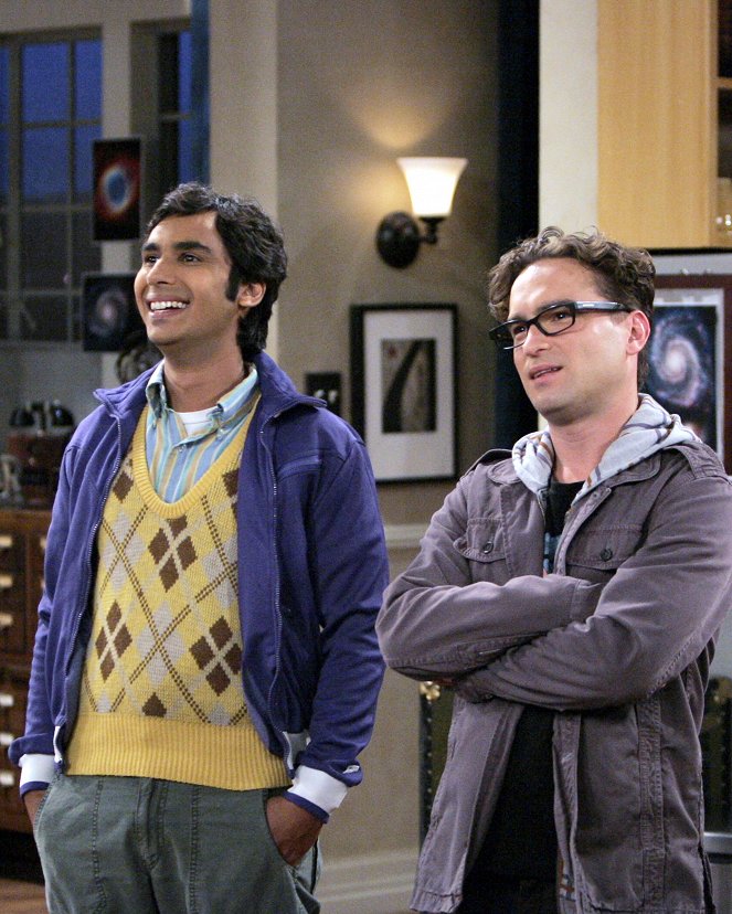 The Big Bang Theory - The Dumpling Paradox - Van film - Kunal Nayyar, Johnny Galecki