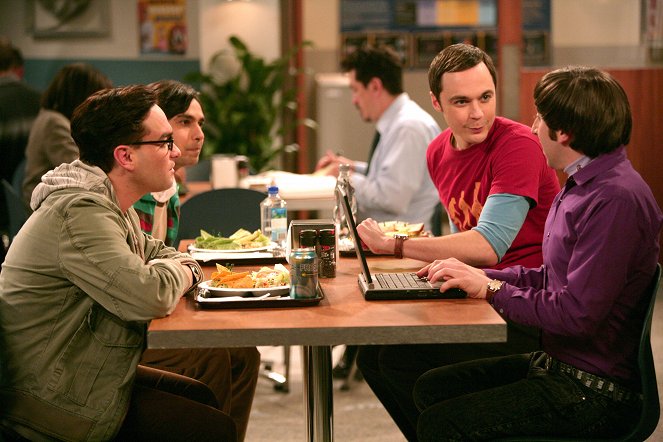 The Big Bang Theory - The Zarnecki Incursion - Van film - Johnny Galecki, Kunal Nayyar, Jim Parsons, Simon Helberg