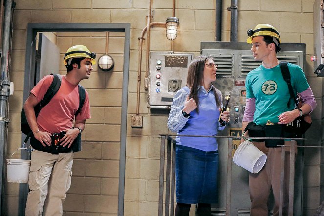 The Big Bang Theory - Festgehalt statt Taschengeld - Filmfotos - Kunal Nayyar, Mayim Bialik, Jim Parsons