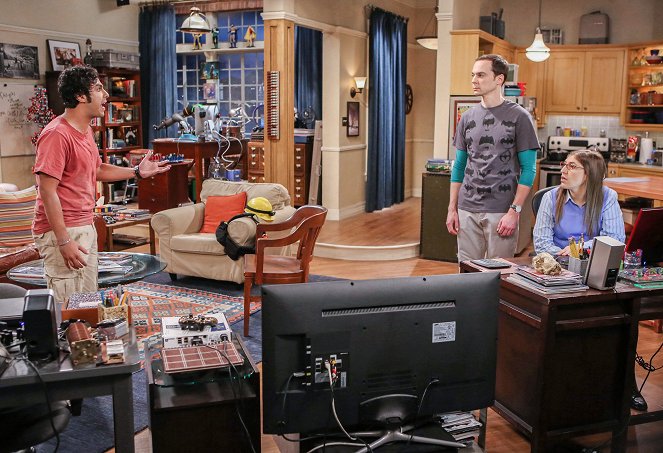 The Big Bang Theory - Festgehalt statt Taschengeld - Filmfotos - Kunal Nayyar, Jim Parsons, Mayim Bialik