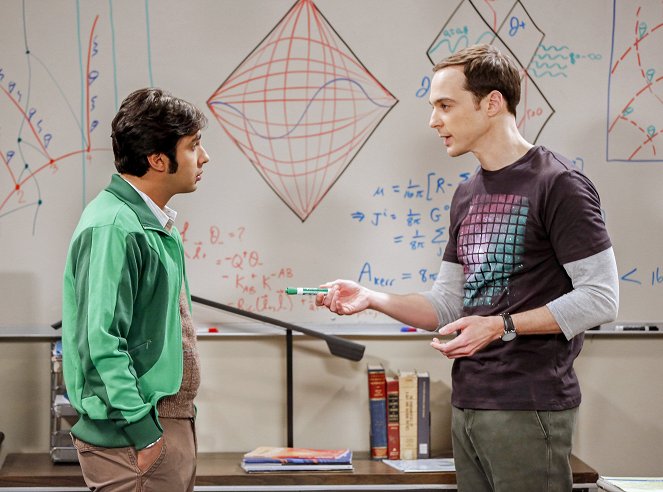 Teorie velkého třesku - Simulace důlní expedice - Z filmu - Kunal Nayyar, Jim Parsons