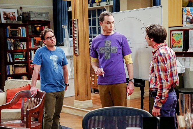 The Big Bang Theory - La atenuación de la concentración - De la película - Johnny Galecki, Jim Parsons, Simon Helberg