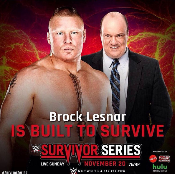 WWE Survivor Series - Werbefoto - Brock Lesnar, Paul Heyman