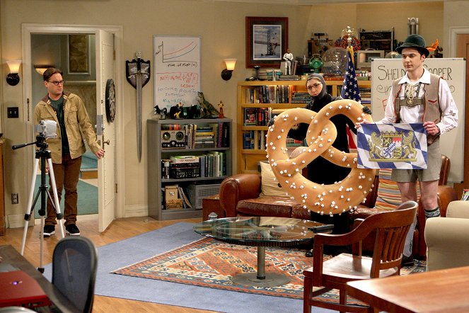 The Big Bang Theory - Spaß mit Flaggen - Filmfotos - Johnny Galecki, Mayim Bialik, Jim Parsons