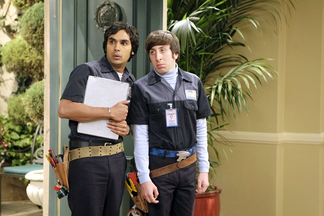The Big Bang Theory - Dessous auf der Oberleitung - Filmfotos - Kunal Nayyar, Simon Helberg