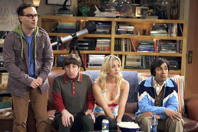 The Big Bang Theory - The Cooper-Nowitzki Theorem - Van film - Johnny Galecki, Simon Helberg, Kaley Cuoco, Kunal Nayyar