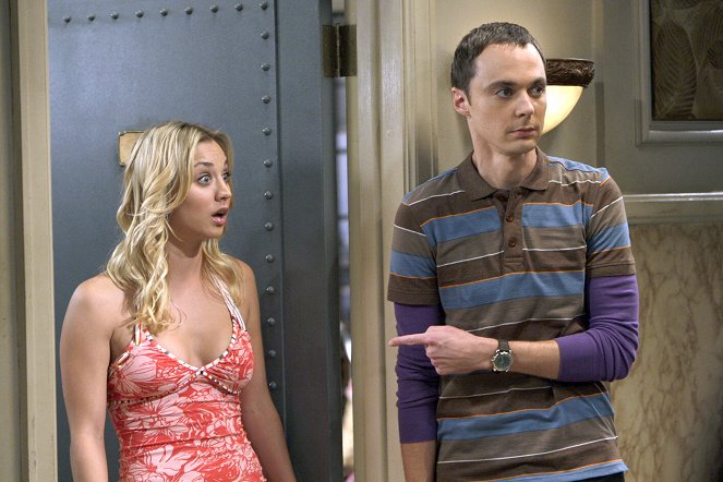 The Big Bang Theory - The Cooper-Nowitzki Theorem - Van film - Kaley Cuoco, Jim Parsons