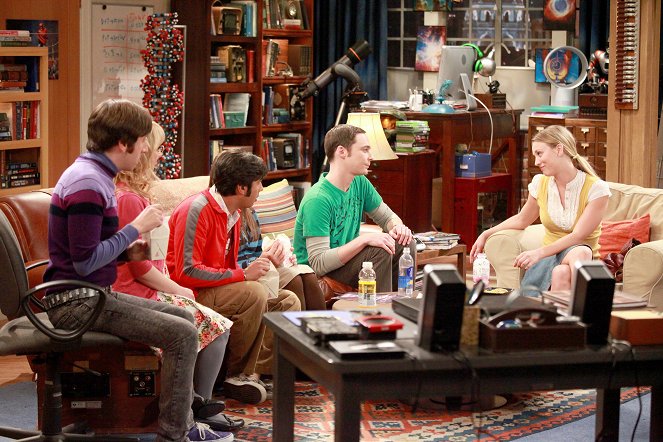 The Big Bang Theory - Probewohnen bei Mutter - Filmfotos - Simon Helberg, Melissa Rauch, Kunal Nayyar, Jim Parsons, Kaley Cuoco