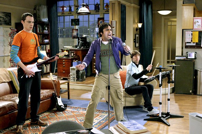 The Big Bang Theory - Die Streichelmaschine - Filmfotos - Jim Parsons, Kunal Nayyar, Simon Helberg