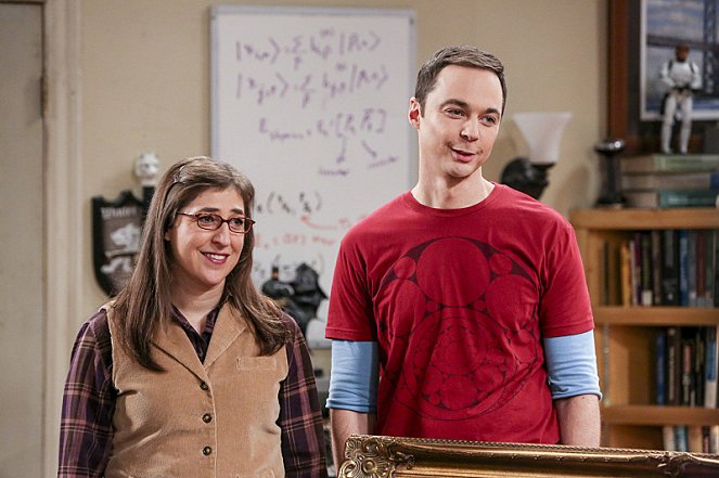 The Big Bang Theory - The Property Division Collision - Van film - Mayim Bialik, Jim Parsons