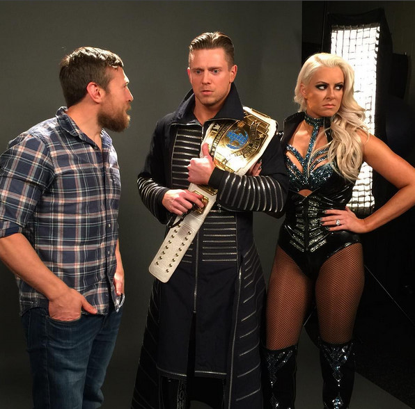 WWE SmackDown LIVE! - Z nakrúcania - Bryan Danielson, Mike "The Miz" Mizanin, Maryse Ouellet Mizanin