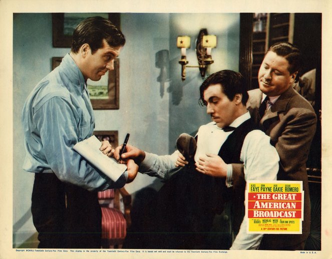The Great American Broadcast - Cartes de lobby - John Payne, Cesar Romero, Jack Oakie