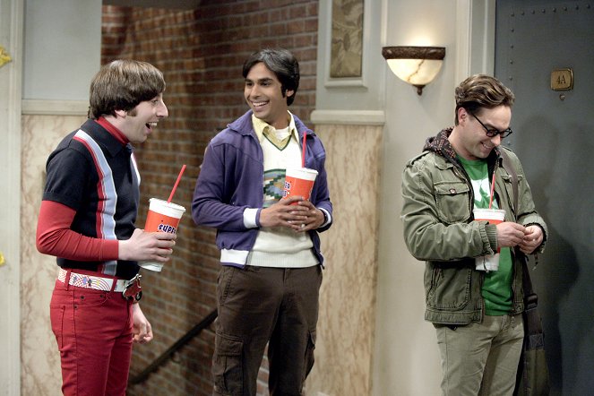 The Big Bang Theory - The Monopolar Expedition - Van film - Simon Helberg, Kunal Nayyar, Johnny Galecki