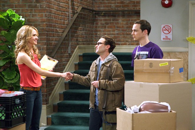 The Big Bang Theory - Der Kampf der Bienenköniginnen - Filmfotos - Valerie Azlynn, Johnny Galecki, Jim Parsons