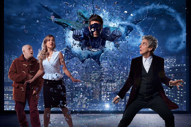 Doctor Who - The Return of Doctor Mysterio - Promokuvat - Matt Lucas, Charity Wakefield, Justin Chatwin, Peter Capaldi