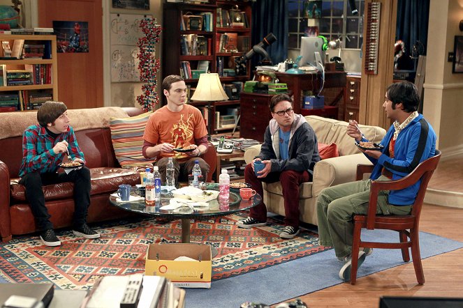 The Big Bang Theory - Season 5 - Leichtes Fummeln - Filmfotos - Simon Helberg, Jim Parsons, Johnny Galecki, Kunal Nayyar