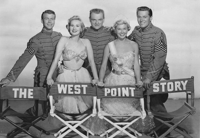 The West Point Story - Werbefoto - Gene Nelson, Virginia Mayo, James Cagney, Doris Day, Gordon MacRae